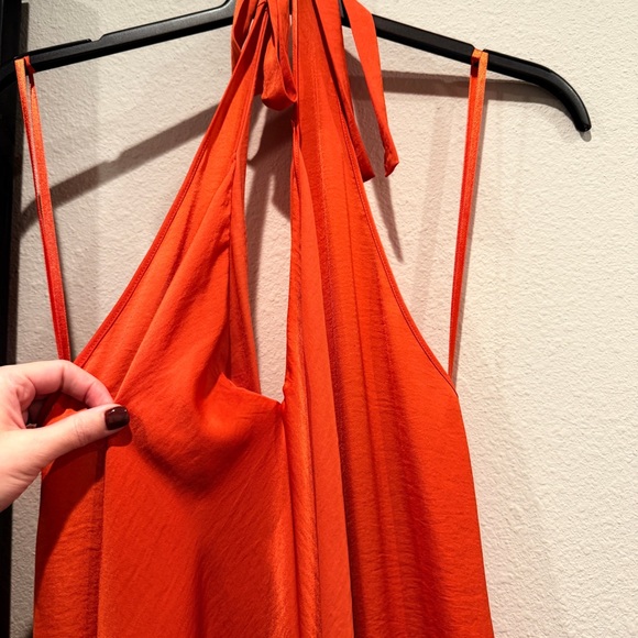 BCBGMaxAzria Vibrant Orange Backless Dress - Picture 5 of 6